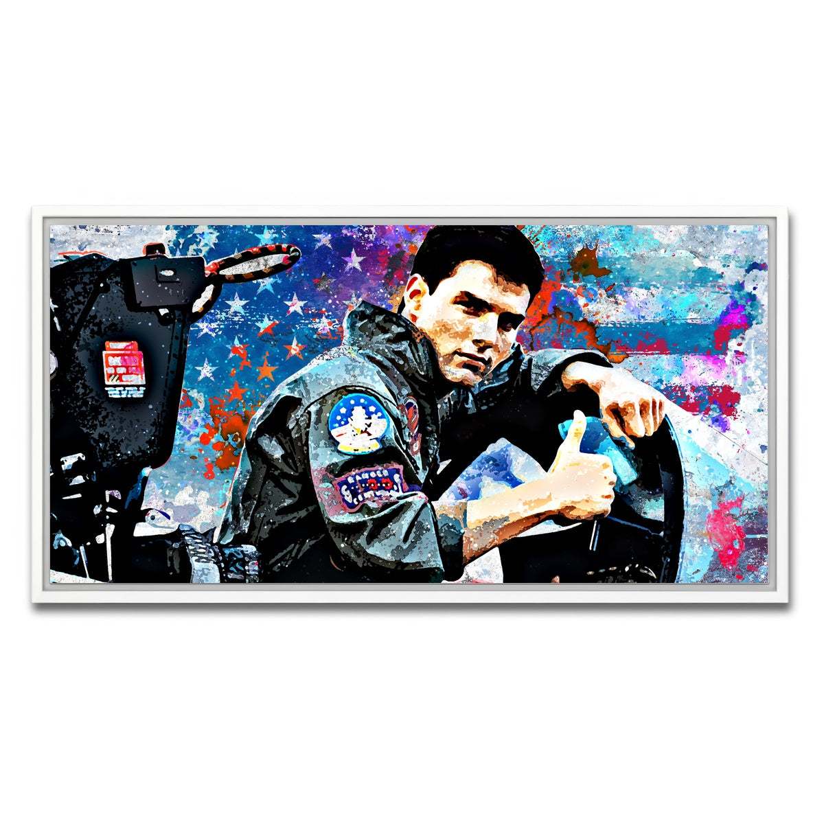 AUTO-MOCKUP WHITE | Top Gun | 1 Piece | White Framed Canvas | group=2x1