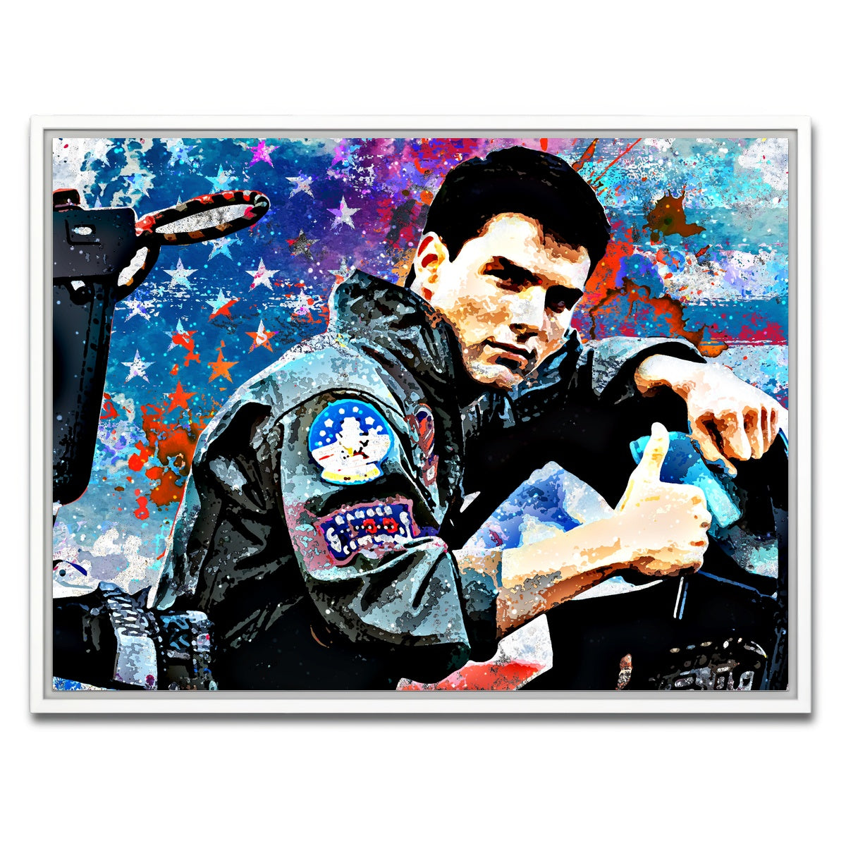 AUTO-MOCKUP WHITE | Top Gun | 1 Piece | White Framed Canvas | group=4x3