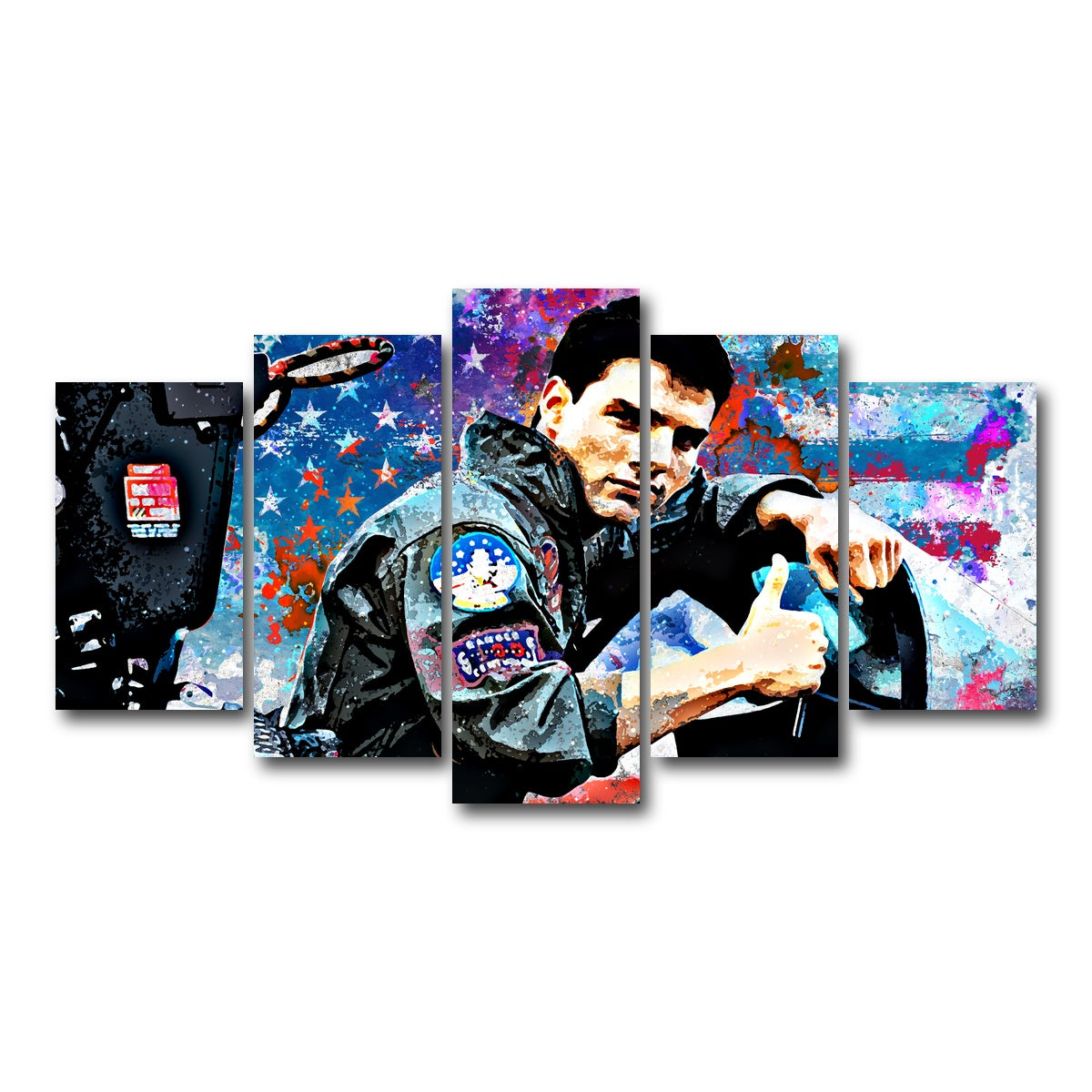 AUTO-MOCKUP WHITE | Top Gun | 5 Piece | Gallery Wrap Canvas | group=5_normal
