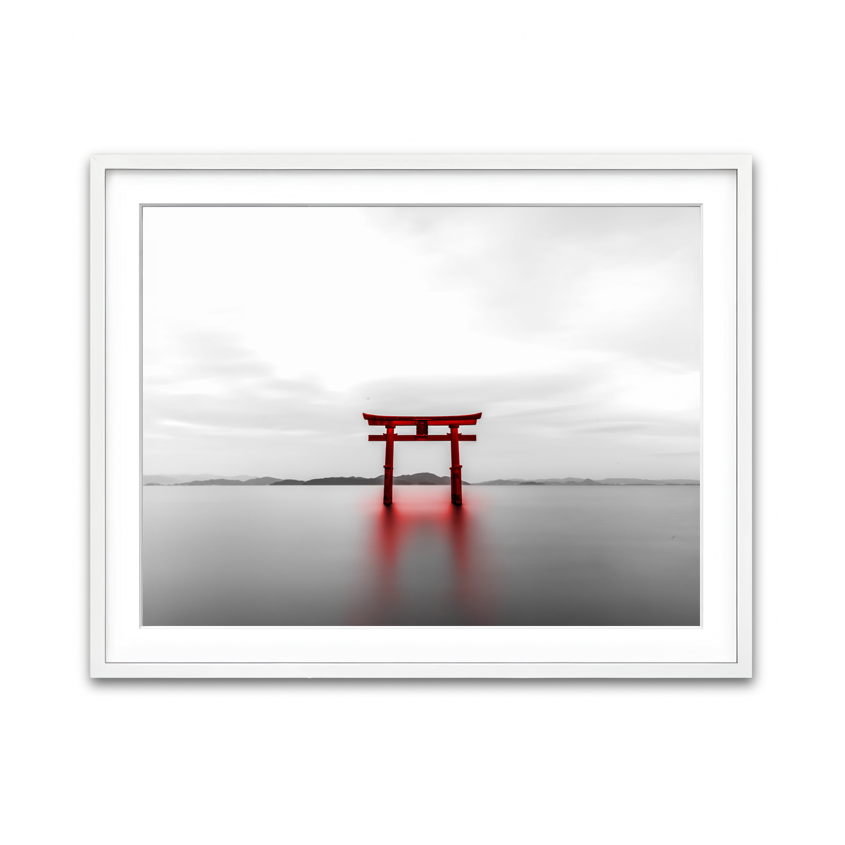 Framed Print 4x3 White
