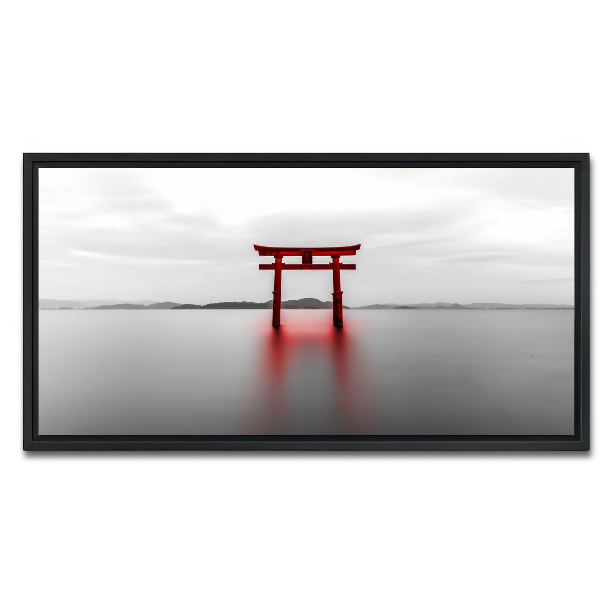 AUTO-MOCKUP WHITE | Torii | 1 Piece | Black Framed Canvas | group=2x1