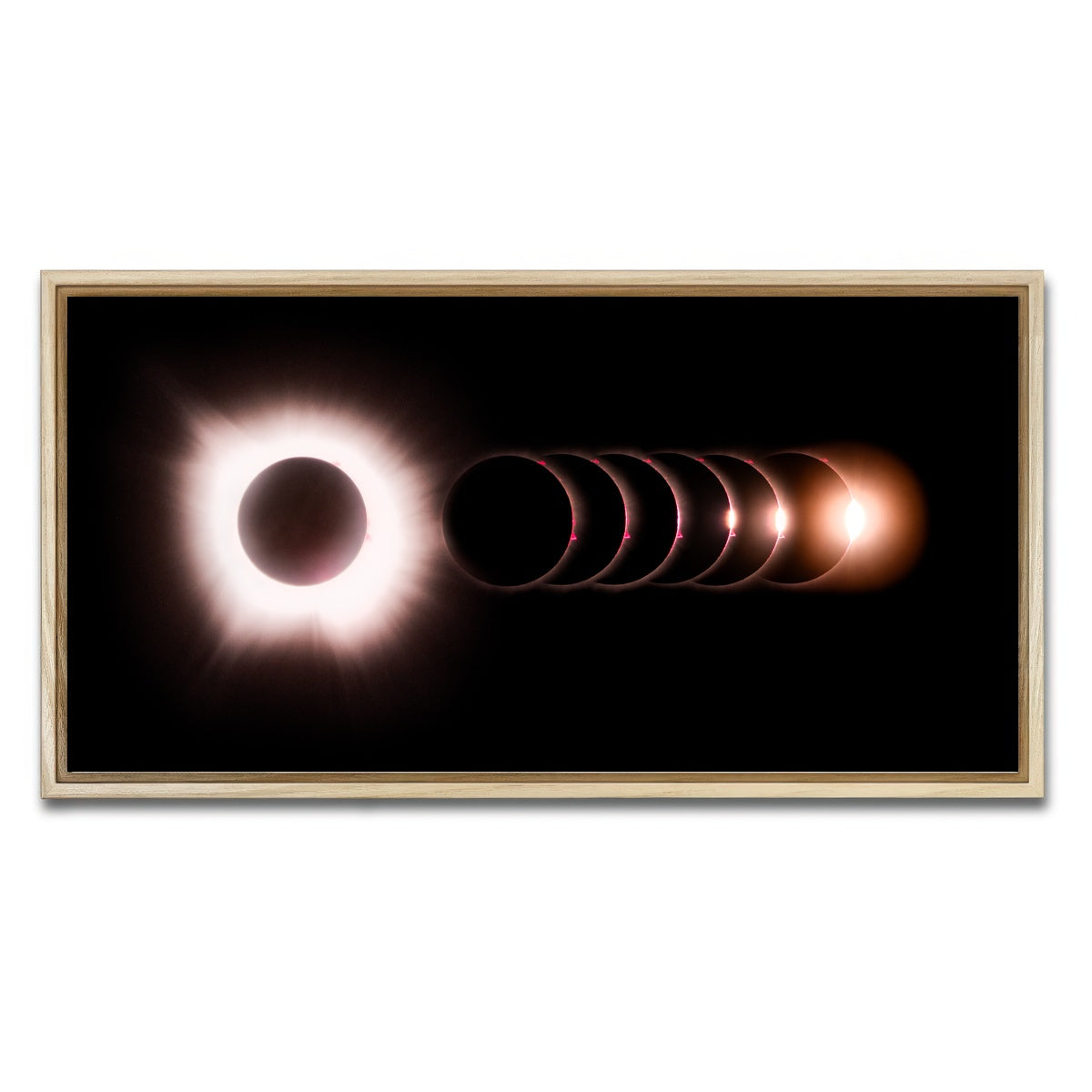 AUTO-MOCKUP WHITE | Totality Enlighted | 1 Piece | Natural Framed Canvas | group=2x1