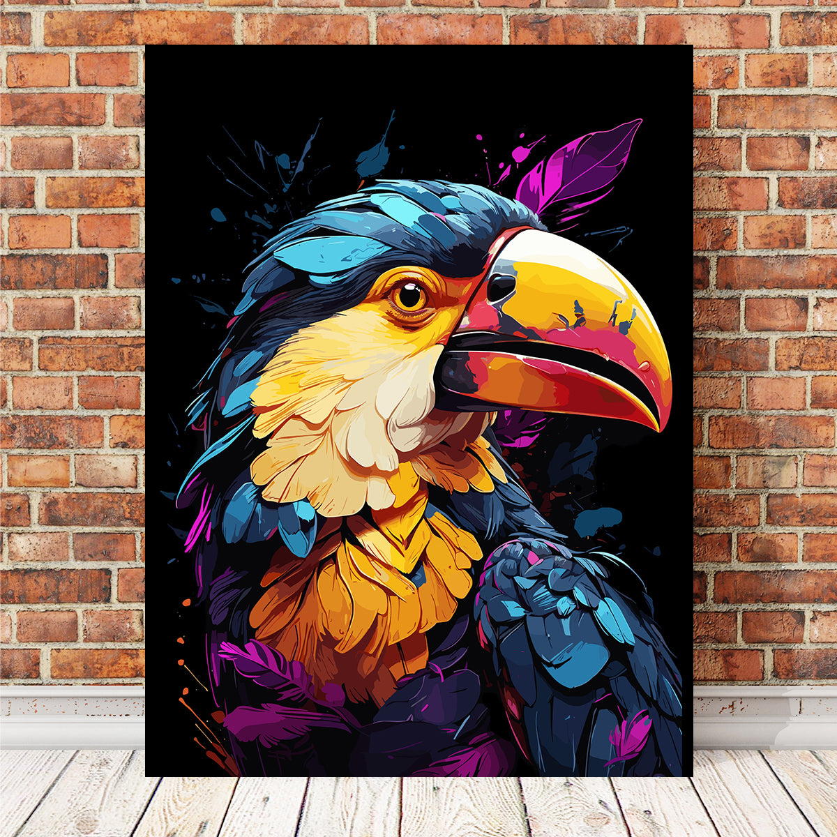 Toucan Animal Colorful Wall Art