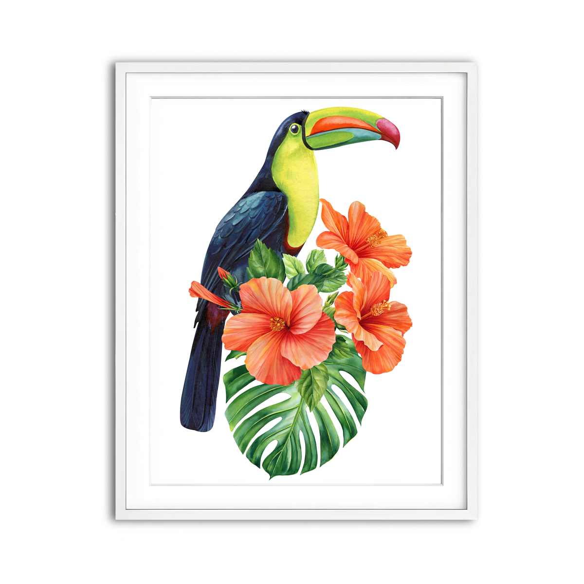 Framed Print 3x4 White