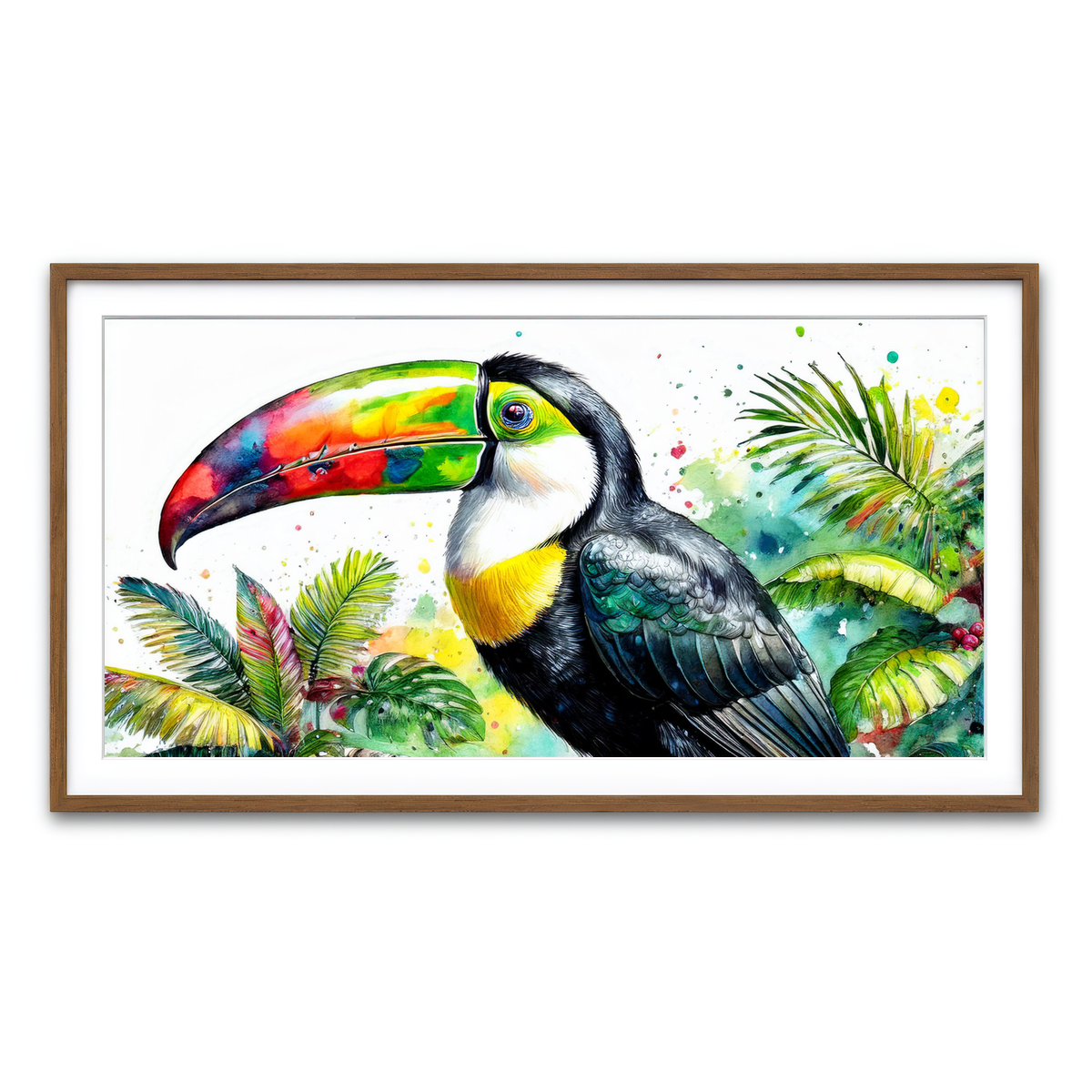 Framed Print 2x1 Walnut