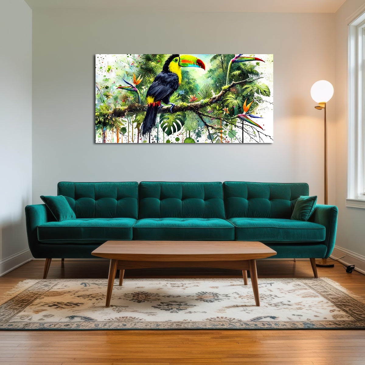 AUTO-MOCKUP ROOM | Toucan Watercolor V2