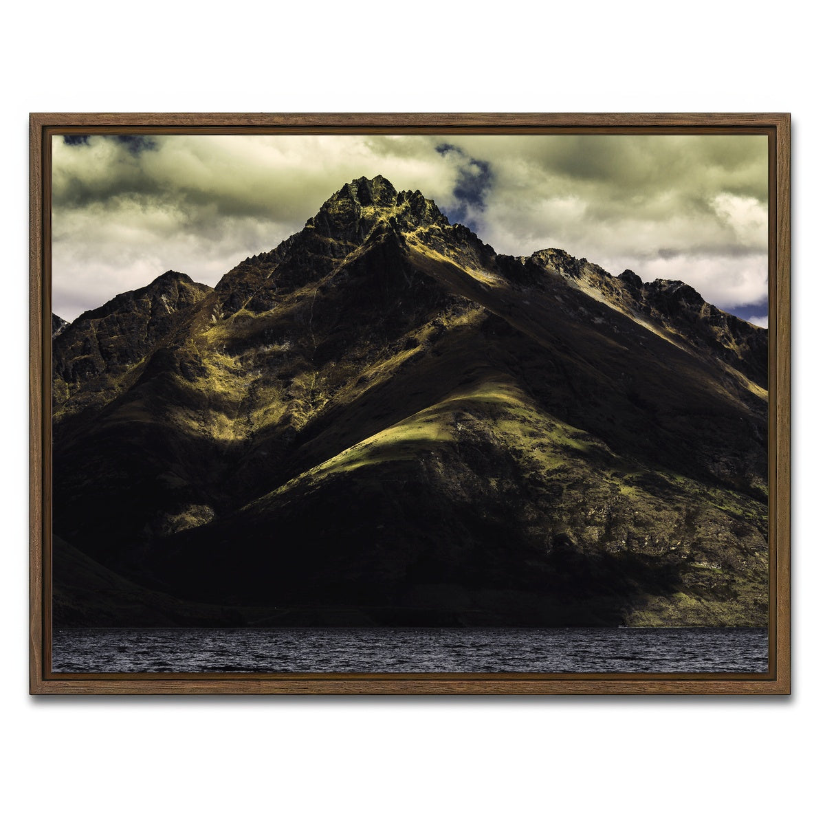 AUTO-MOCKUP WHITE | Towering Summit | 1 Piece | Walnut Framed Canvas | group=4x3