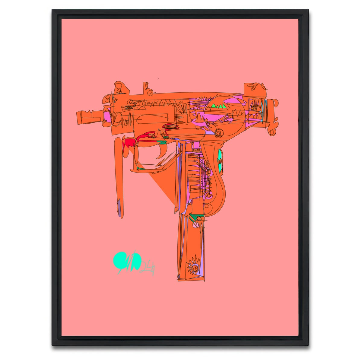 AUTO-MOCKUP WHITE | Toy Oozie | 1 Piece | Black Framed Canvas | group=3x4