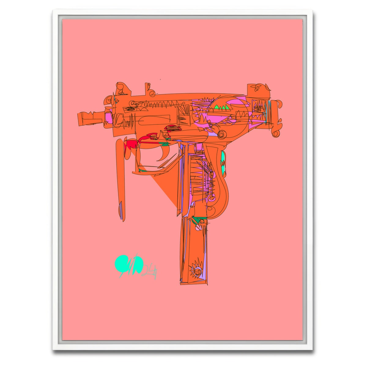 AUTO-MOCKUP WHITE | Toy Oozie | 1 Piece | White Framed Canvas | group=3x4