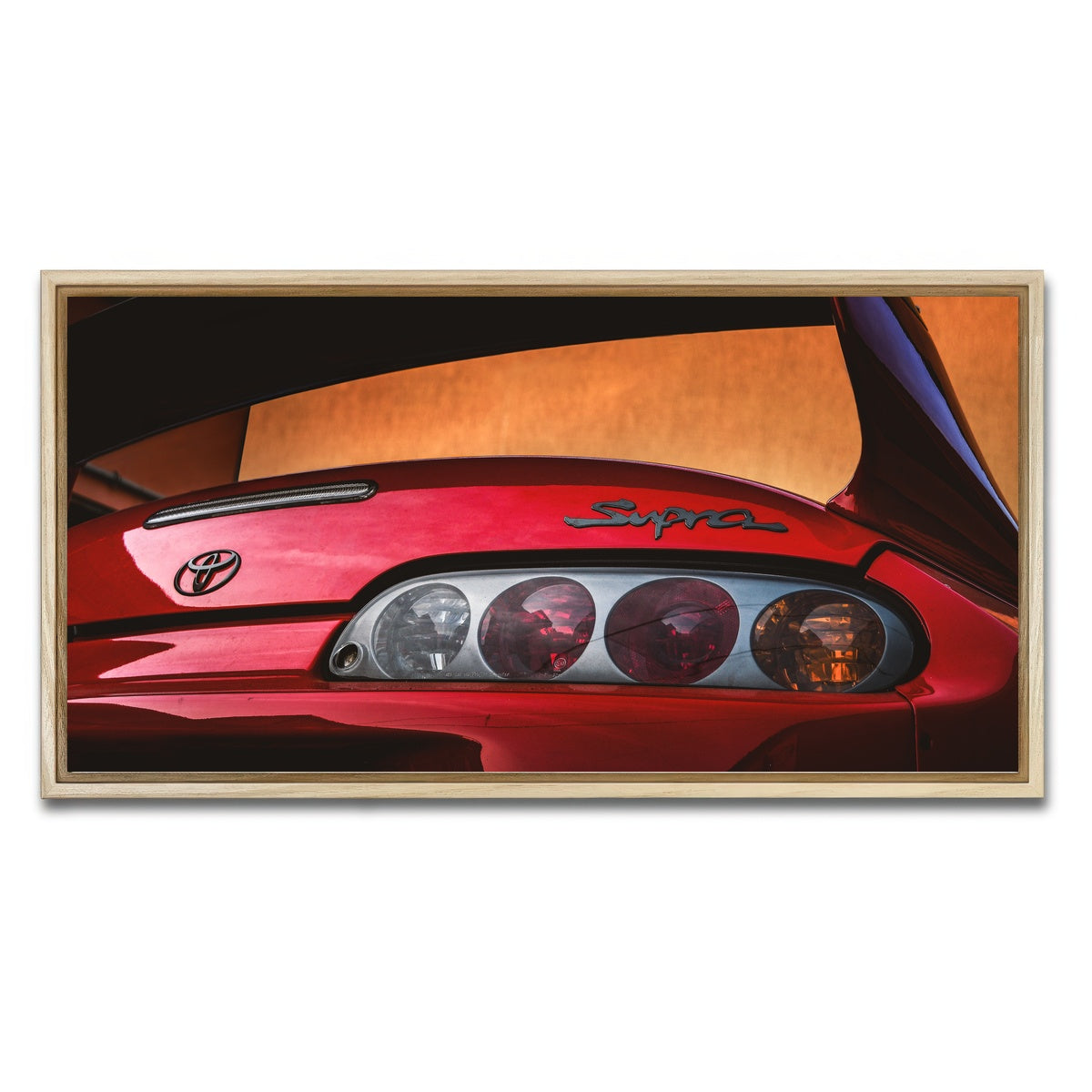 AUTO-MOCKUP WHITE | Toyota Supra 3 | 1 Piece | Natural Framed Canvas | group=2x1