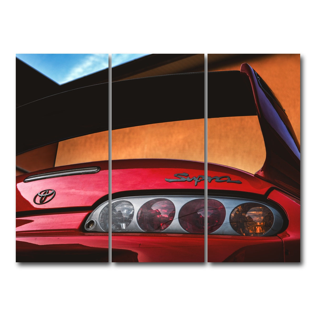 AUTO-MOCKUP WHITE | Toyota Supra 3 | 3 Piece | Gallery Wrap Canvas | group=8x18
