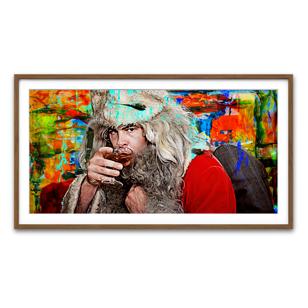 Framed Print 2x1 Walnut