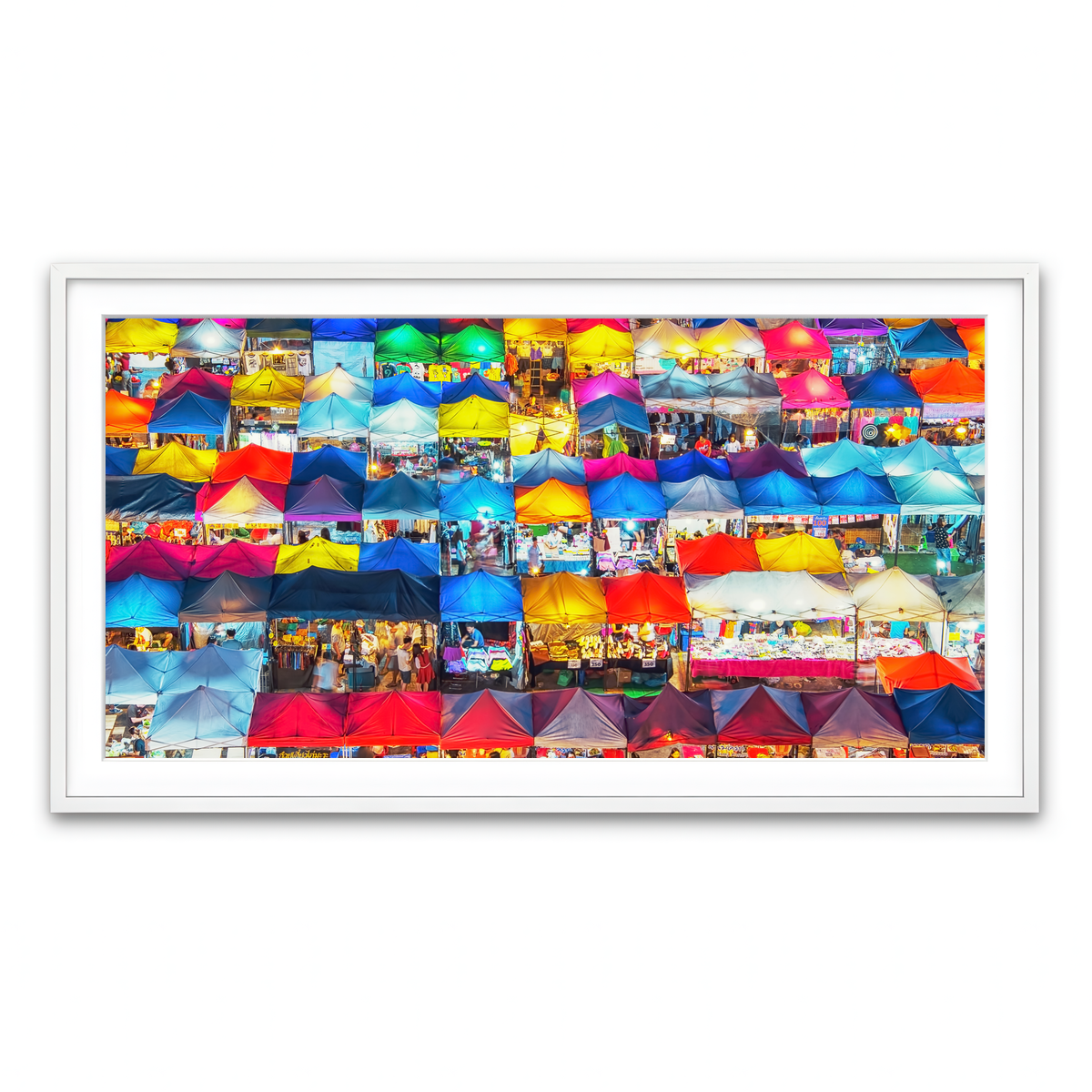 Framed Print 2x1 White