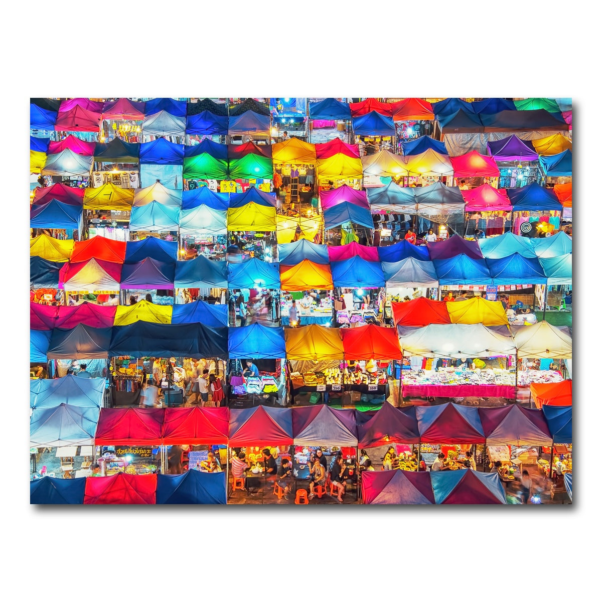 AUTO-MOCKUP WHITE | Train Night Market | 1 Piece | Gallery Wrap Canvas | group=4x3