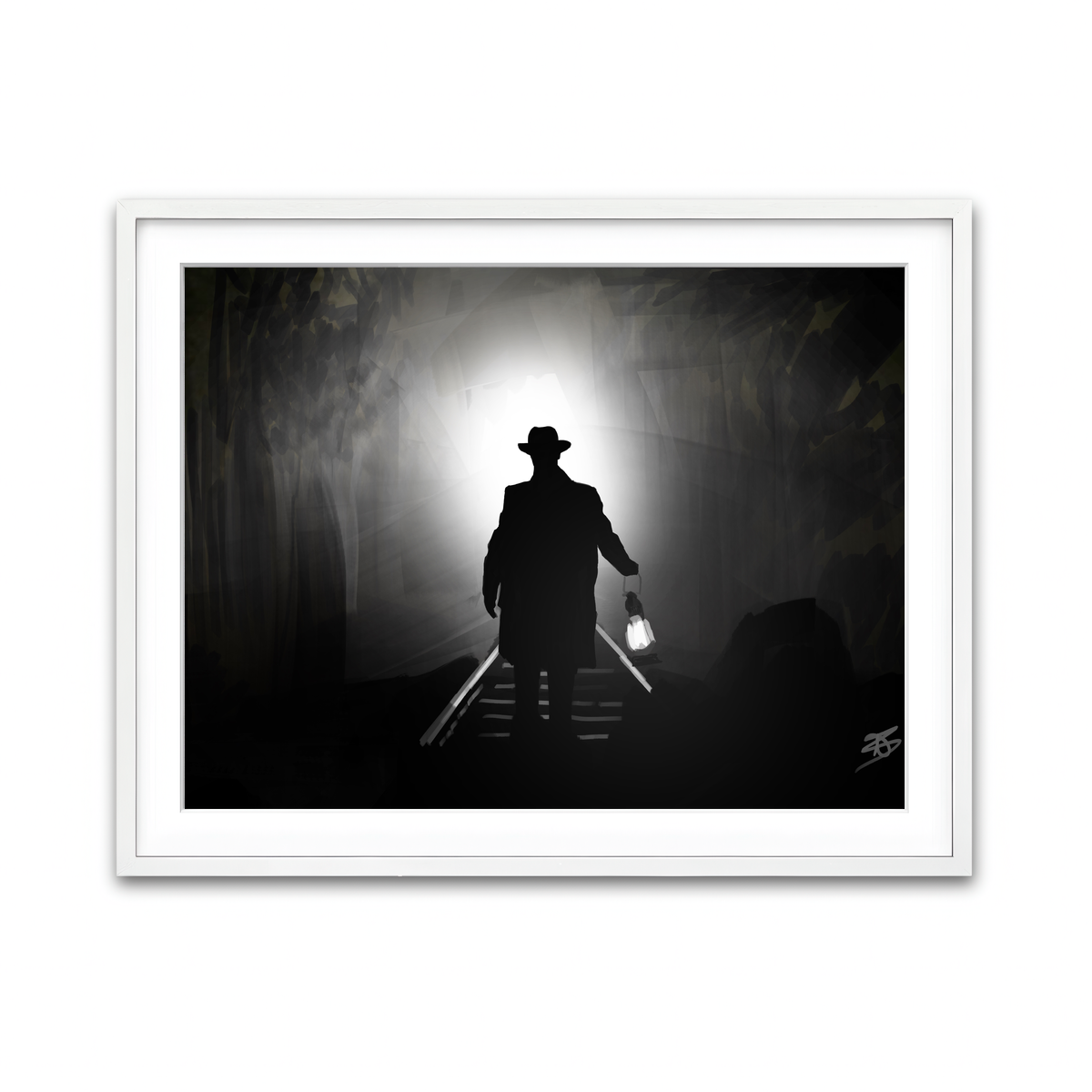 Framed Print 4x3 White