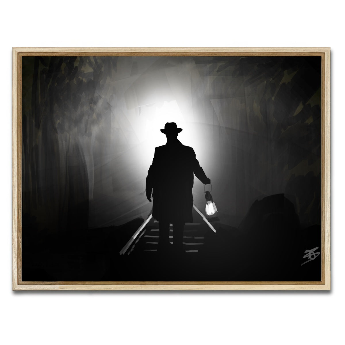 AUTO-MOCKUP WHITE | Train light | 1 Piece | Natural Framed Canvas | group=4x3