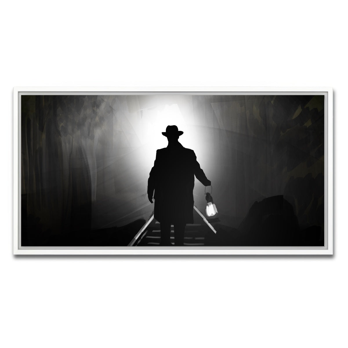 AUTO-MOCKUP WHITE | Train light | 1 Piece | White Framed Canvas | group=2x1