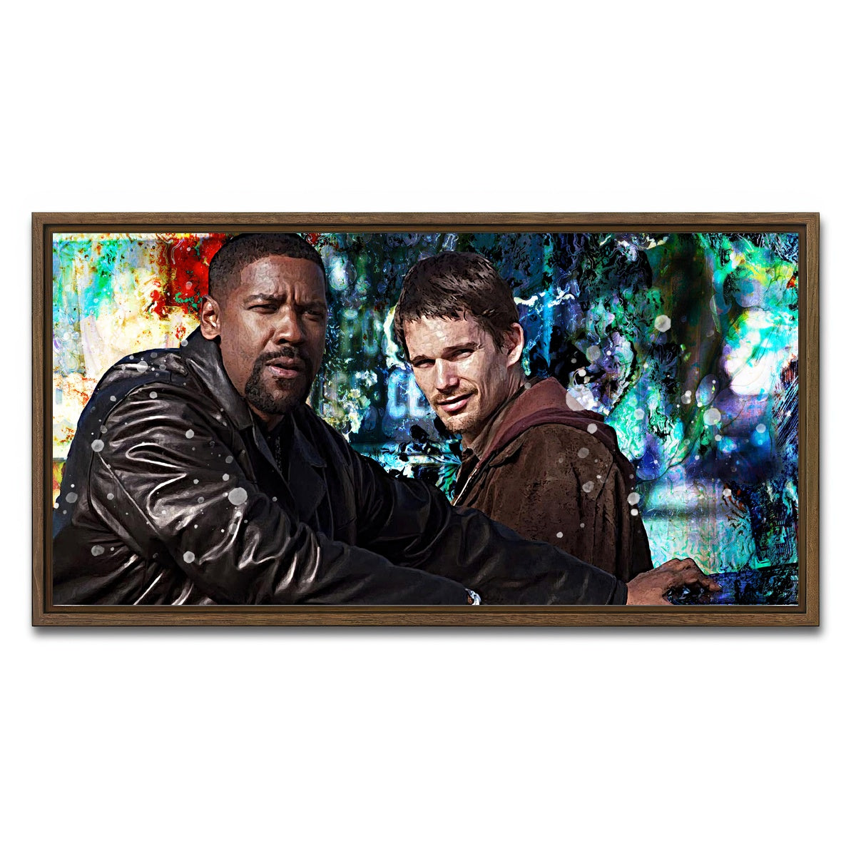 AUTO-MOCKUP WHITE | Training Day | 1 Piece | Walnut Framed Canvas | group=2x1