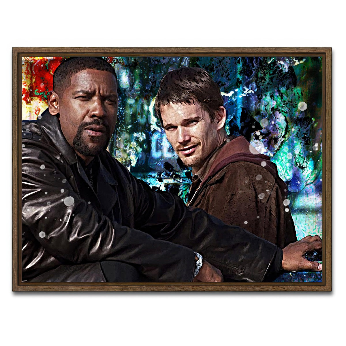 AUTO-MOCKUP WHITE | Training Day | 1 Piece | Walnut Framed Canvas | group=4x3