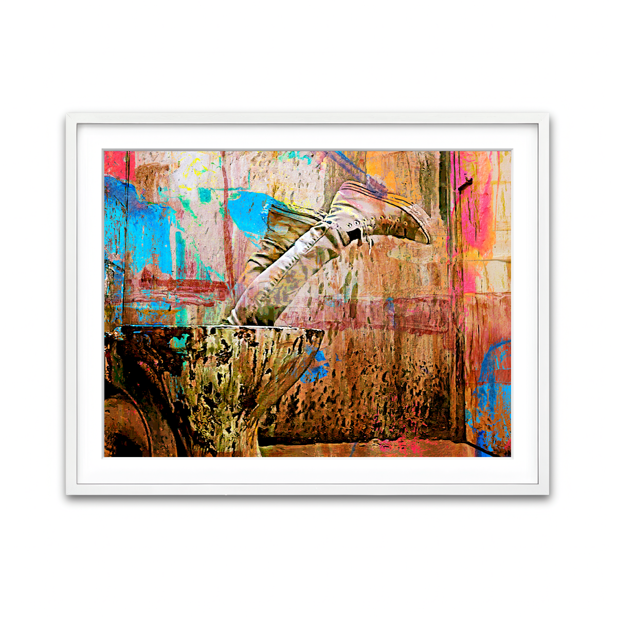 Framed Print 4x3 White