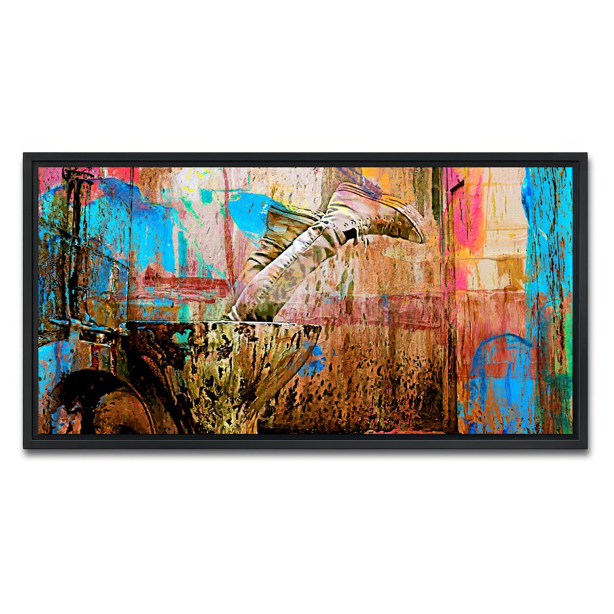 AUTO-MOCKUP WHITE | Trainspotting Potty | 1 Piece | Black Framed Canvas | group=2x1