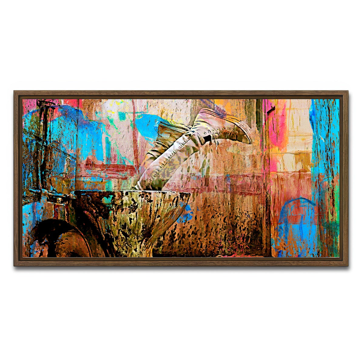 AUTO-MOCKUP WHITE | Trainspotting Potty | 1 Piece | Walnut Framed Canvas | group=2x1