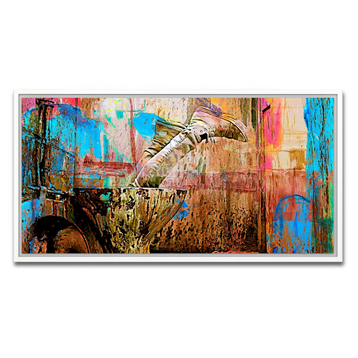 AUTO-MOCKUP WHITE | Trainspotting Potty | 1 Piece | White Framed Canvas | group=2x1