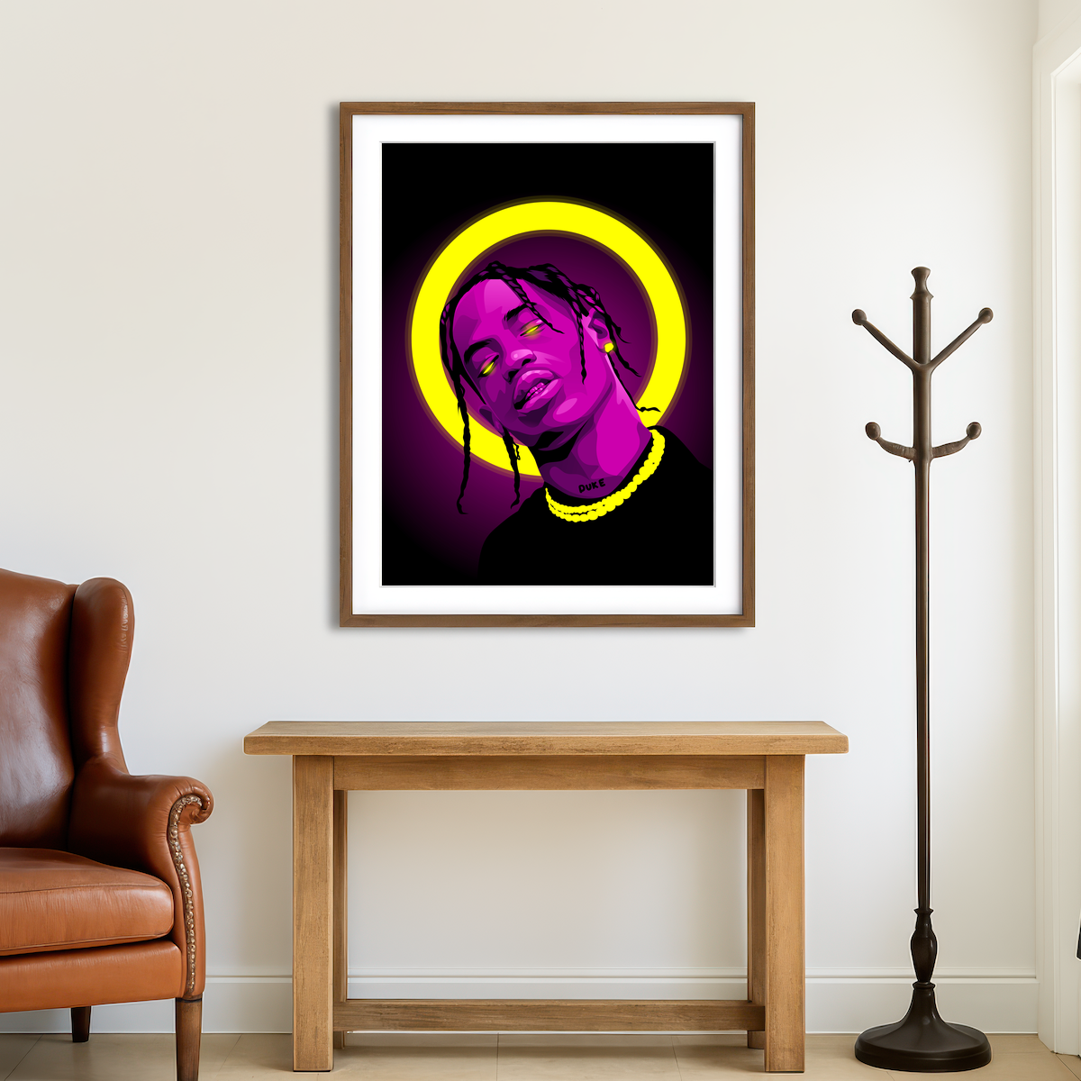 AUTO-MOCKUP ROOM | Travis Scott Wall Art