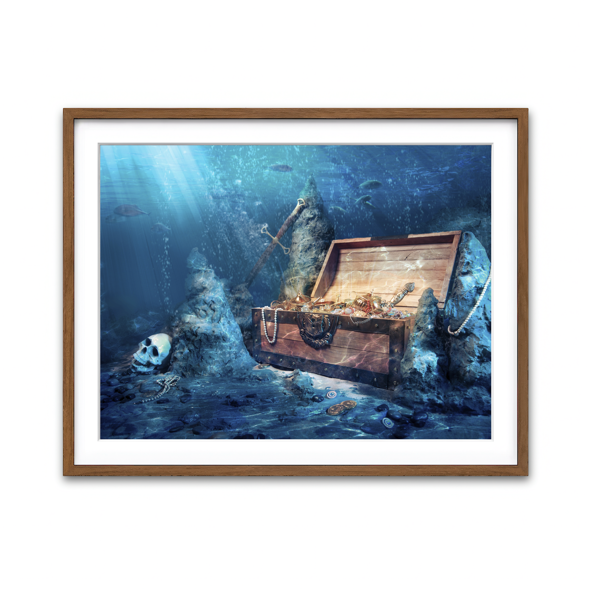 Framed Print 4x3 Walnut