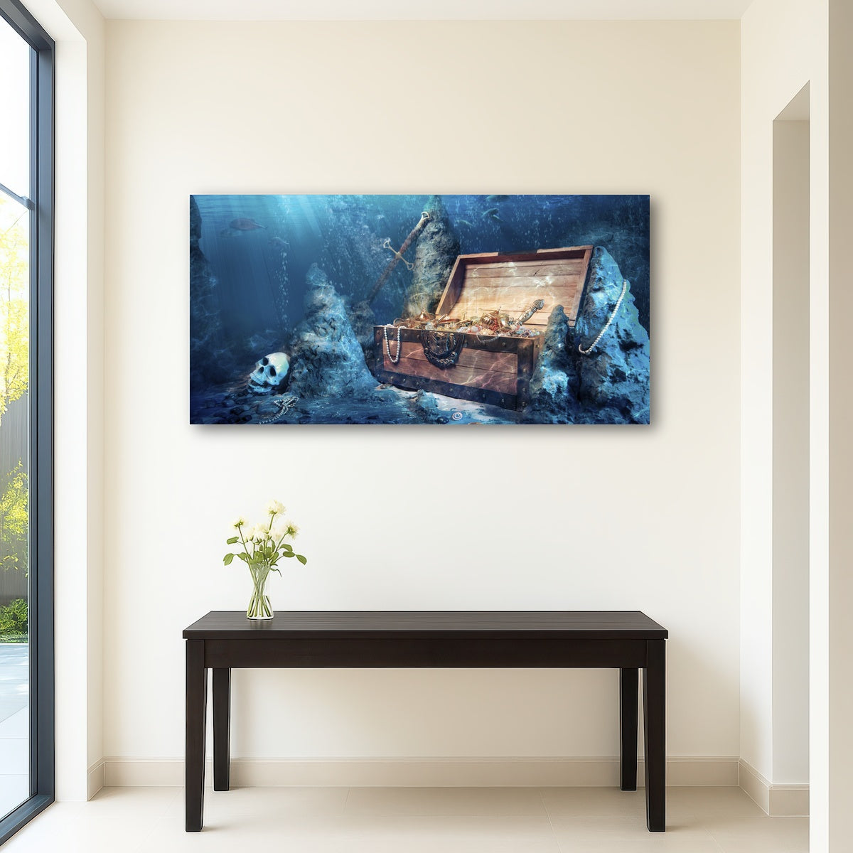 AUTO-MOCKUP ROOM | Treasure Chest Underwater