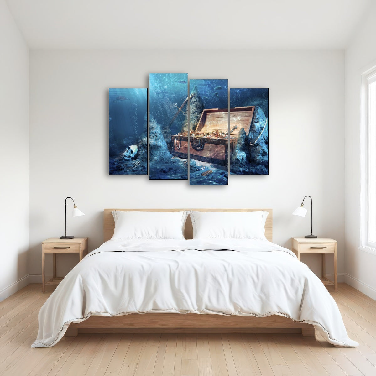 AUTO-MOCKUP ROOM | Treasure Chest Underwater