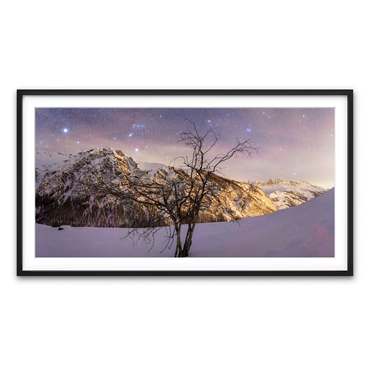 Framed Print 2x1 Black