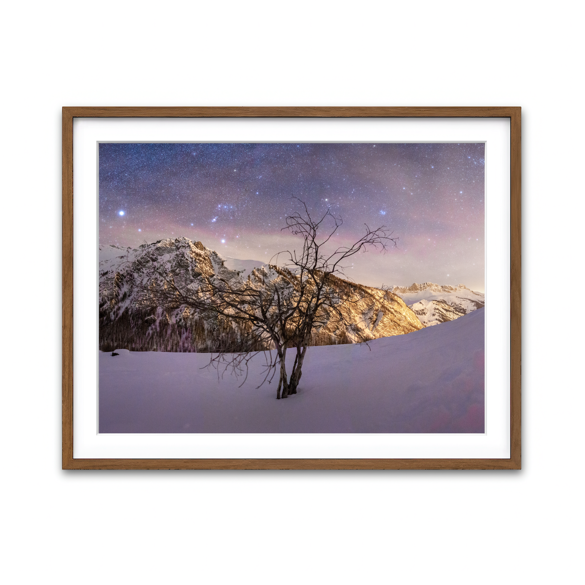 Framed Print 4x3 Walnut