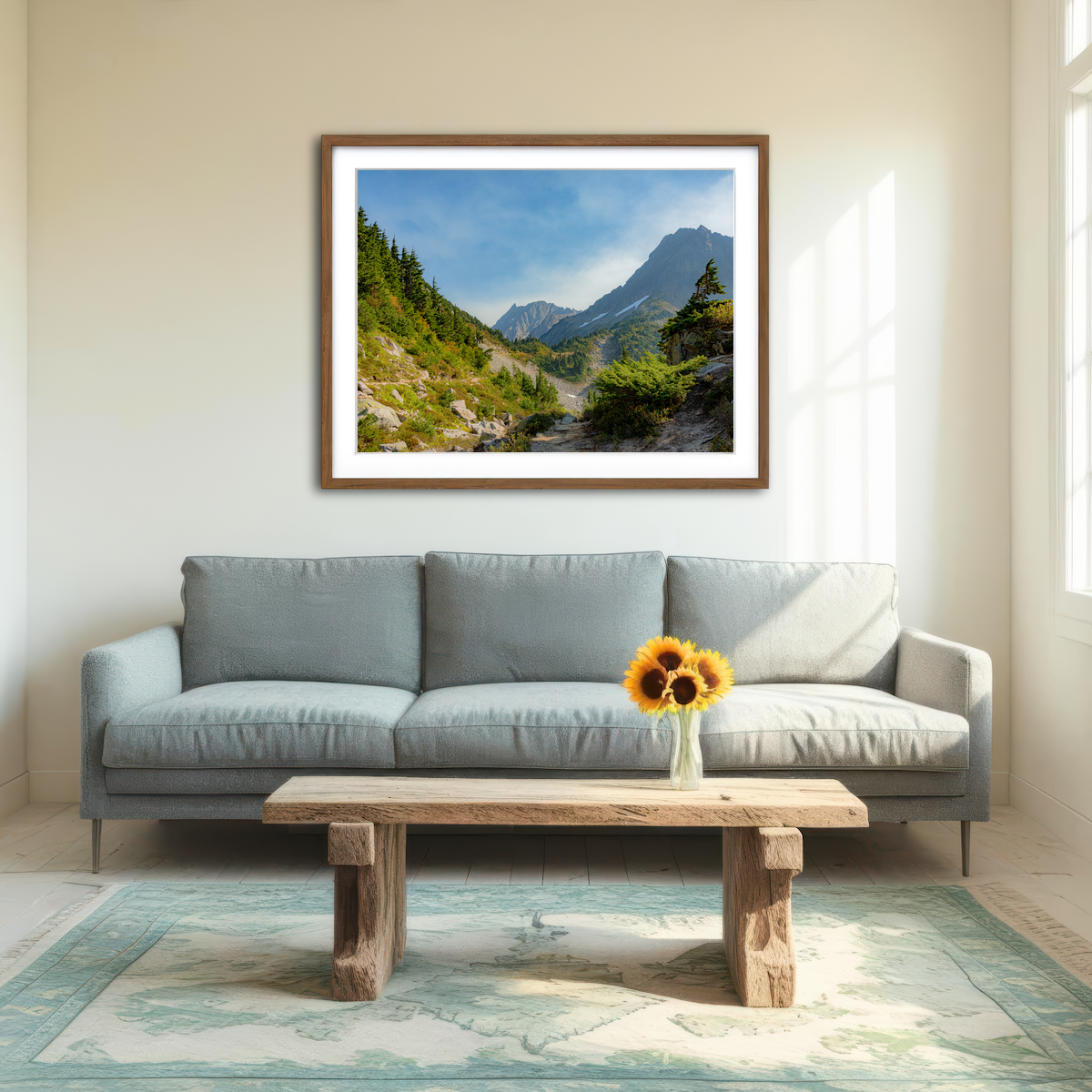 AUTO-MOCKUP ROOM | Treeline at Cascade Pass Wall Art