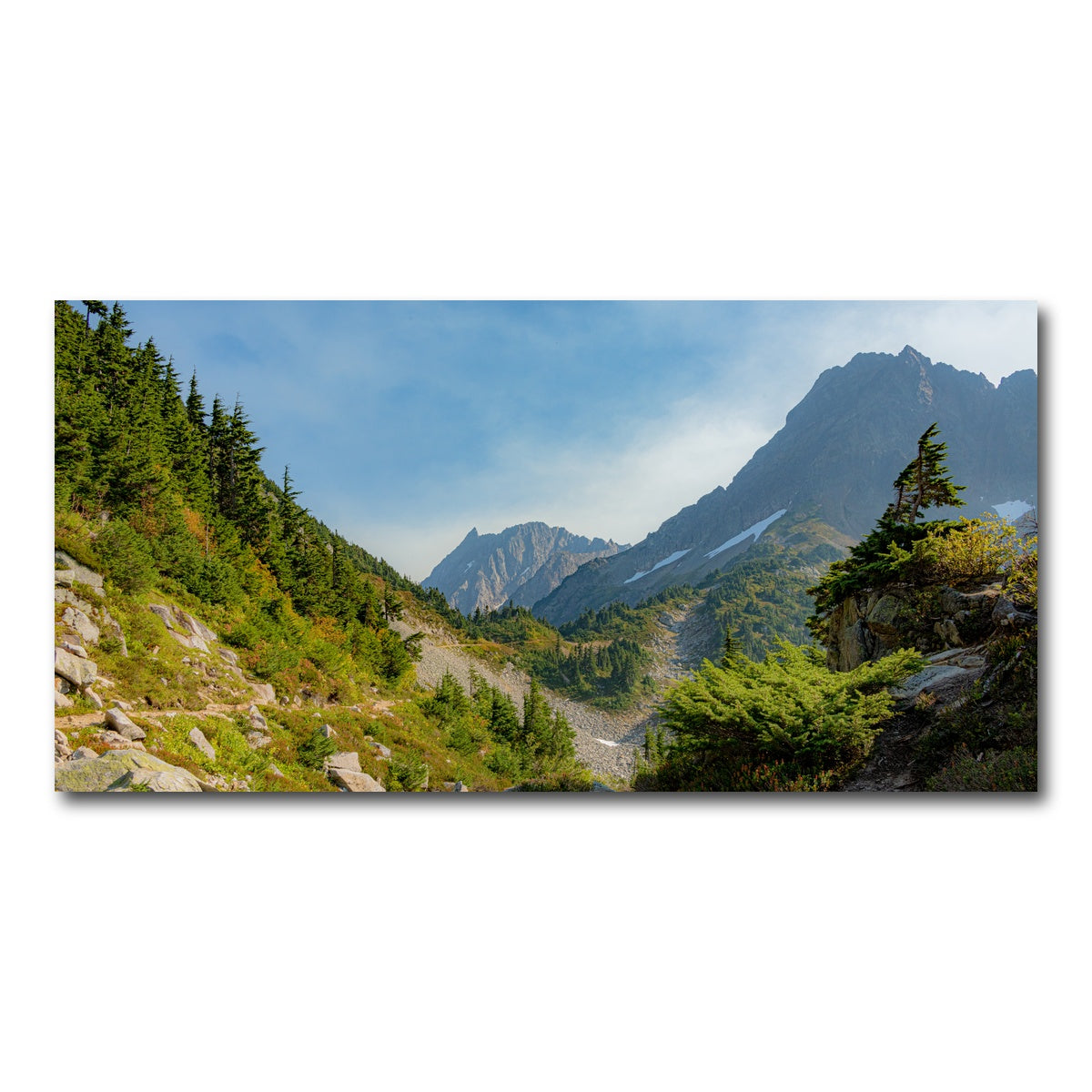 AUTO-MOCKUP WHITE | Treeline at Cascade Pass | 1 Piece | Gallery Wrap Canvas | group=2x1