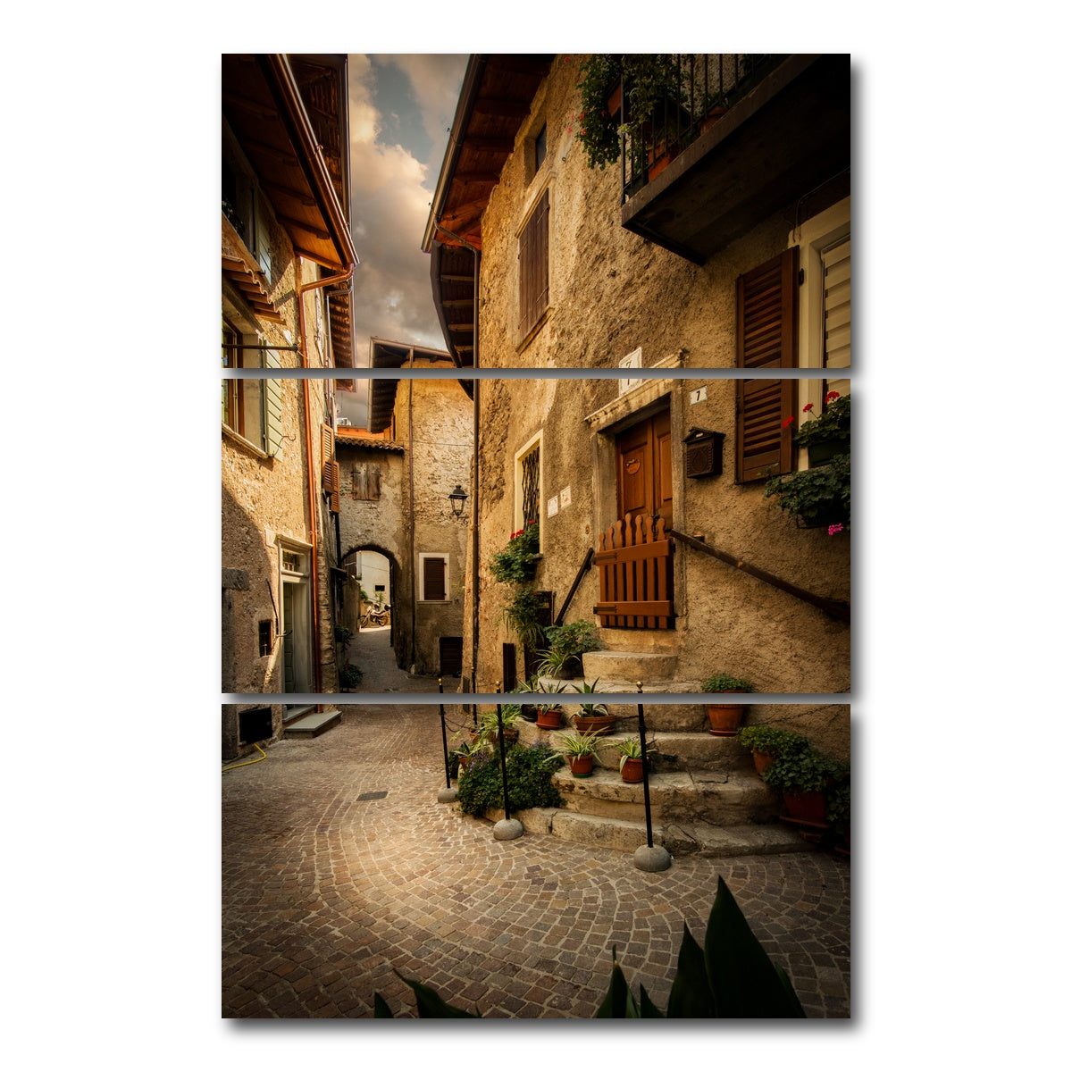 AUTO-MOCKUP WHITE | Tremosine II | 3 Piece | Gallery Wrap Canvas | group=12x24_stacked