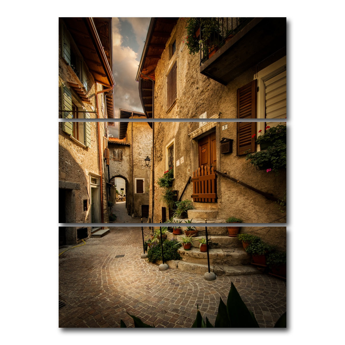 AUTO-MOCKUP WHITE | Tremosine II | 3 Piece | Gallery Wrap Canvas | group=8x18_stacked