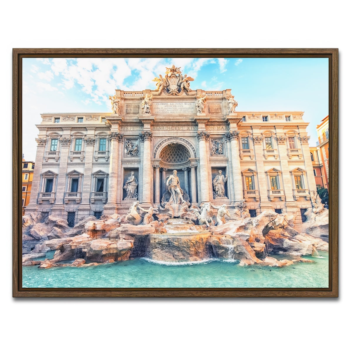 AUTO-MOCKUP WHITE | Trevi | 1 Piece | Walnut Framed Canvas | group=4x3