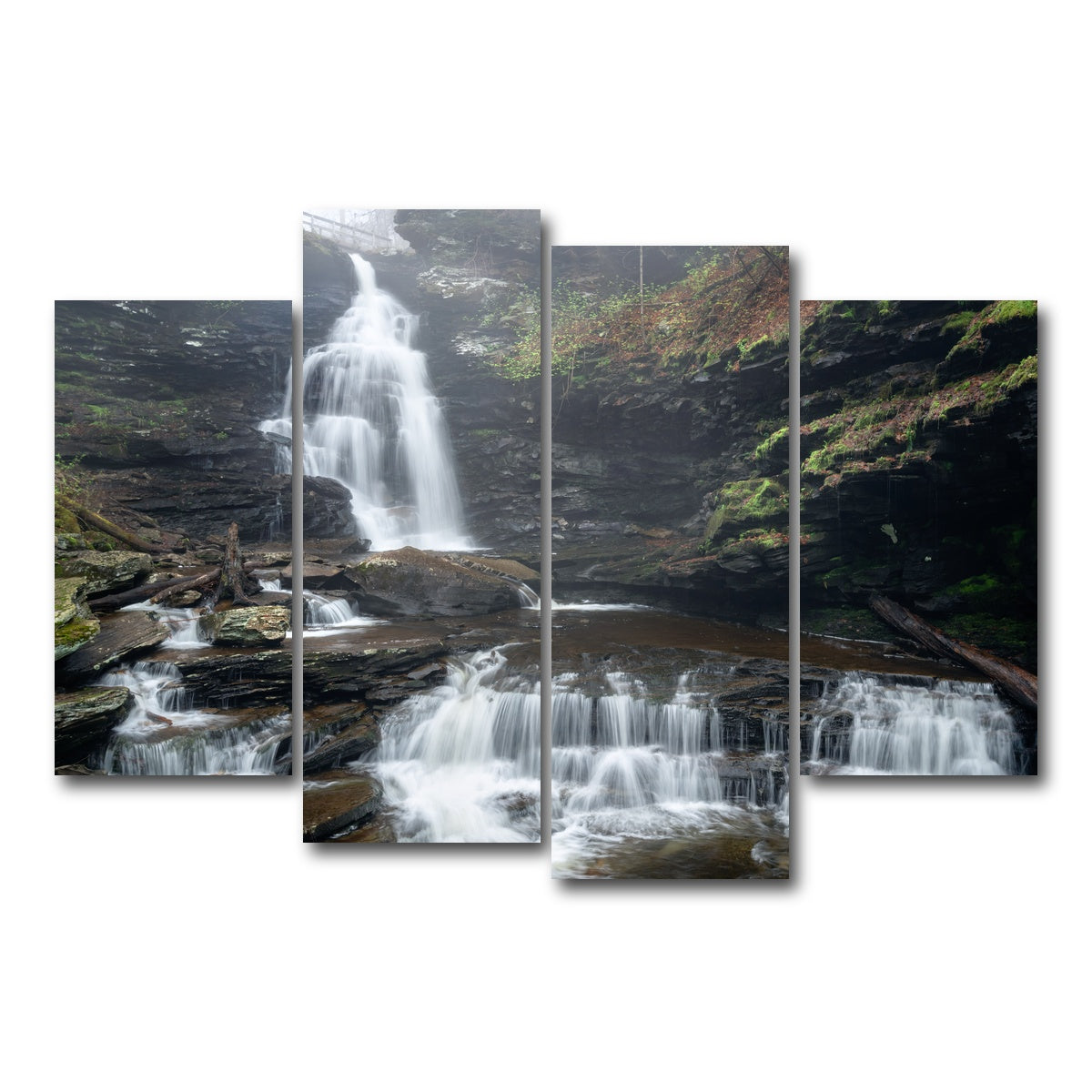 AUTO-MOCKUP WHITE | Triple Threat | 4 Piece | Gallery Wrap Canvas | group=4_short