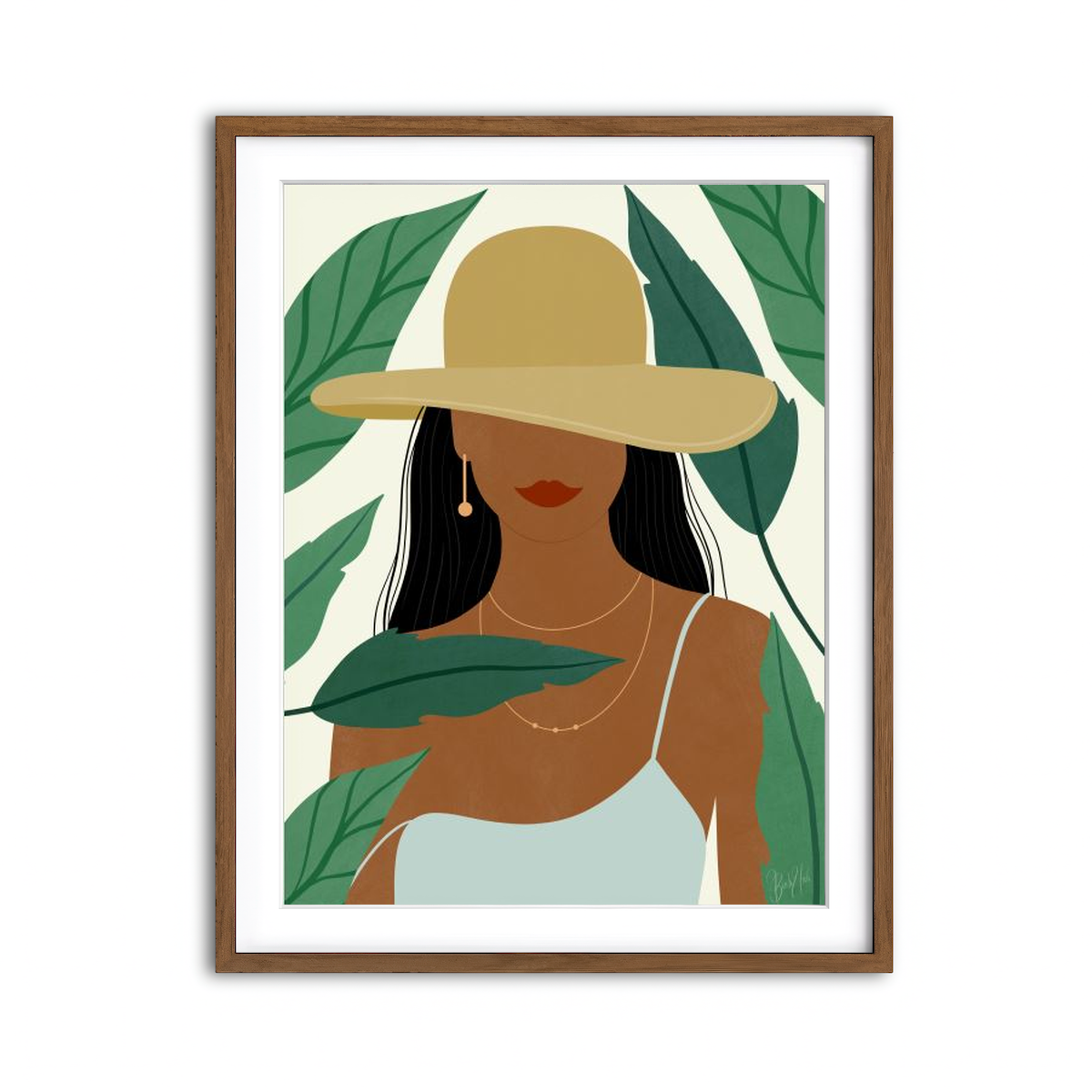 Framed Print 3x4 Walnut