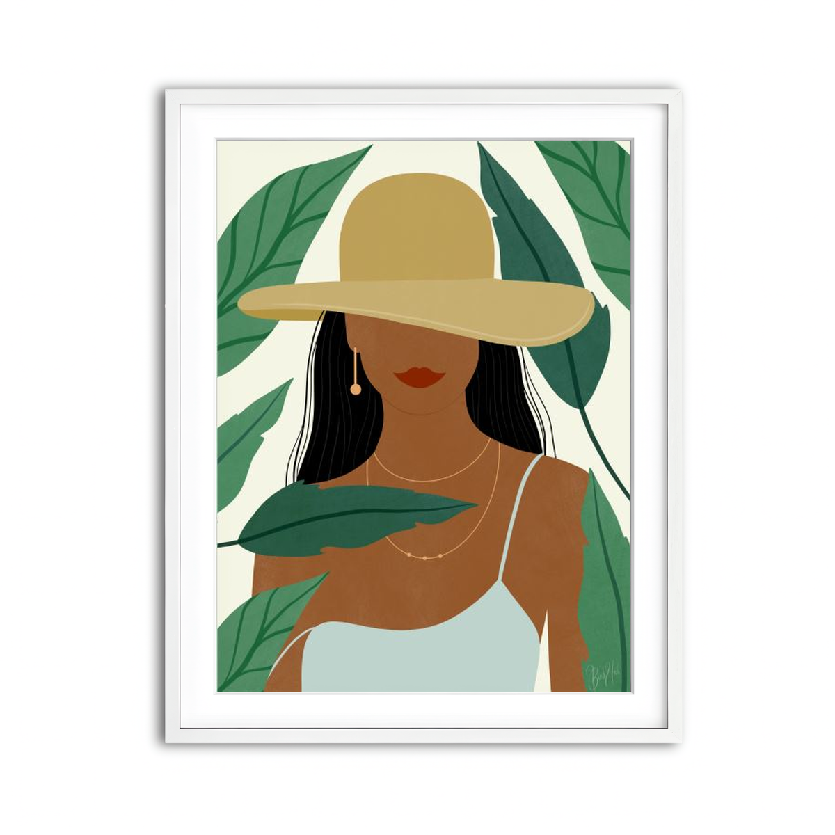 Framed Print 3x4 White