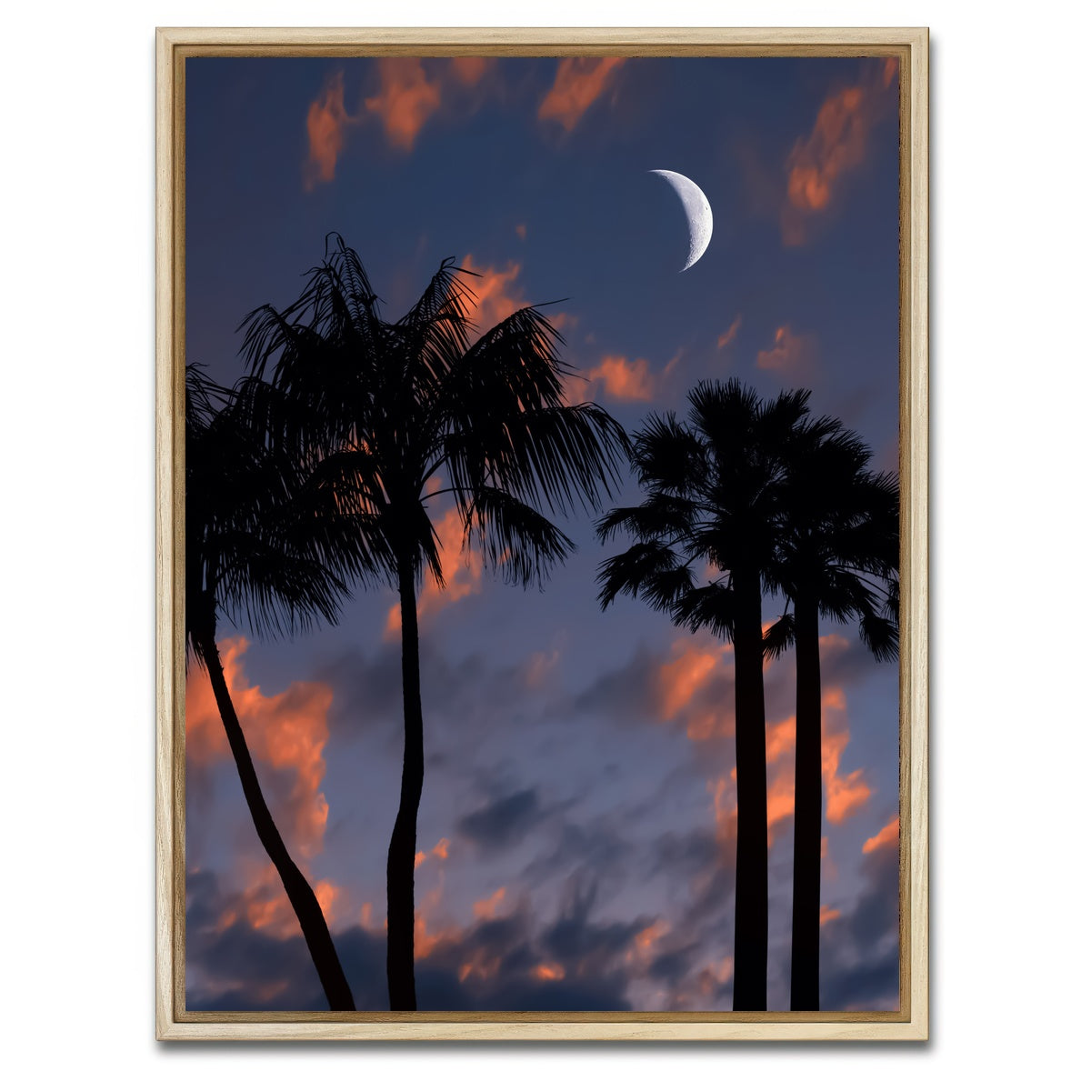 AUTO-MOCKUP WHITE | Tropical Night | 1 Piece | Natural Framed Canvas | group=3x4