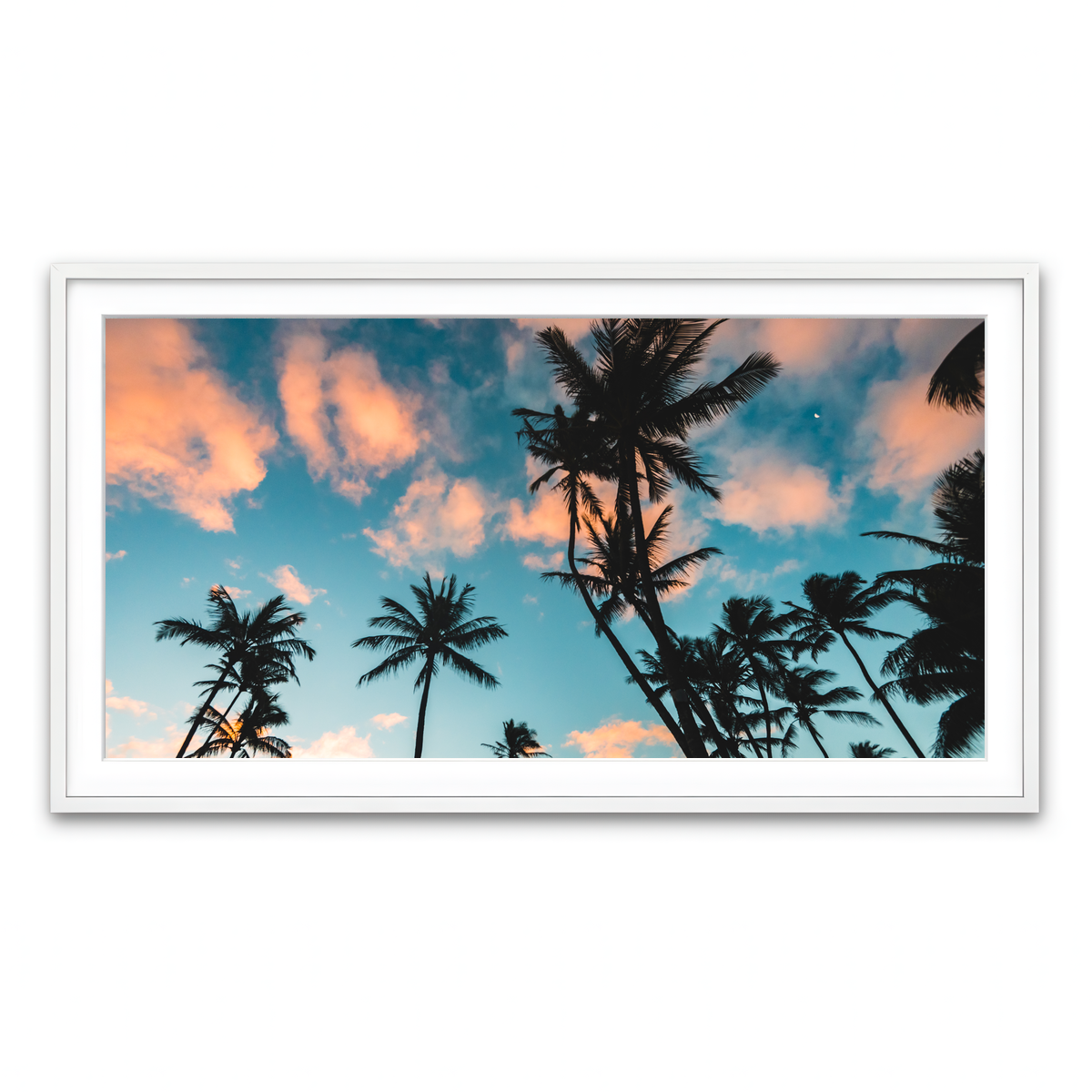 Framed Print 2x1 White