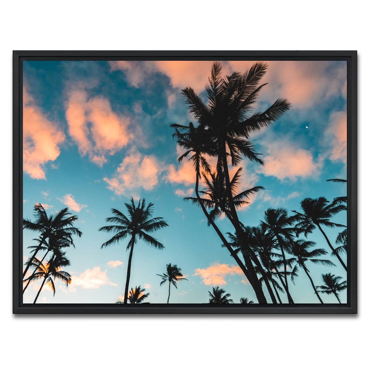 AUTO-MOCKUP WHITE | Tropical Sunrise | 1 Piece | Black Framed Canvas | group=4x3