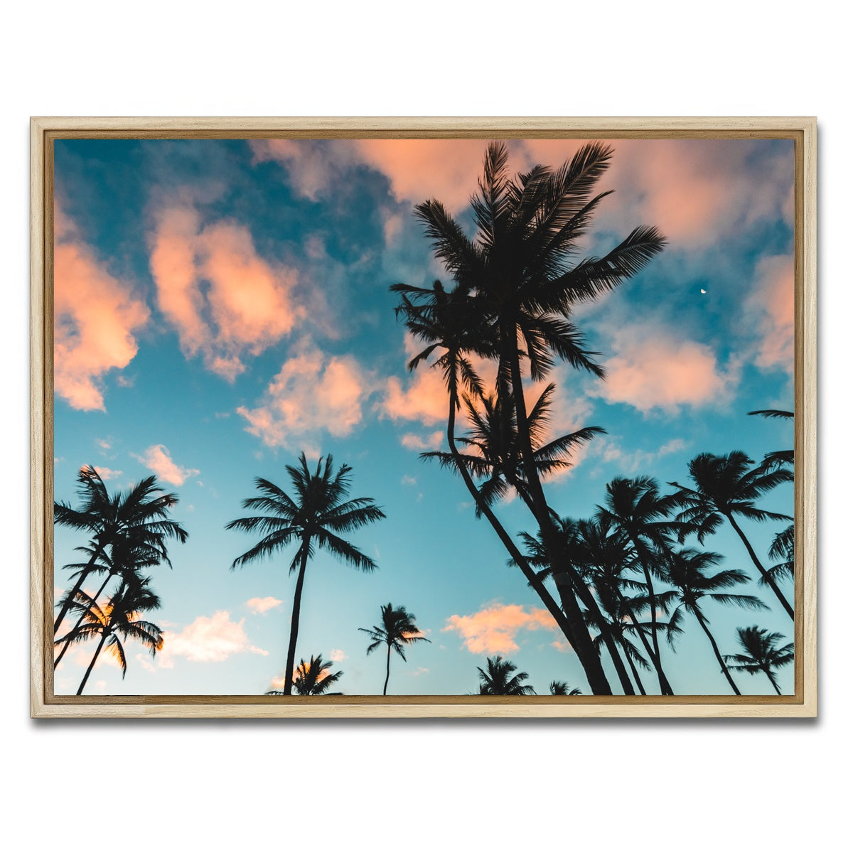 AUTO-MOCKUP WHITE | Tropical Sunrise | 1 Piece | Natural Framed Canvas | group=4x3