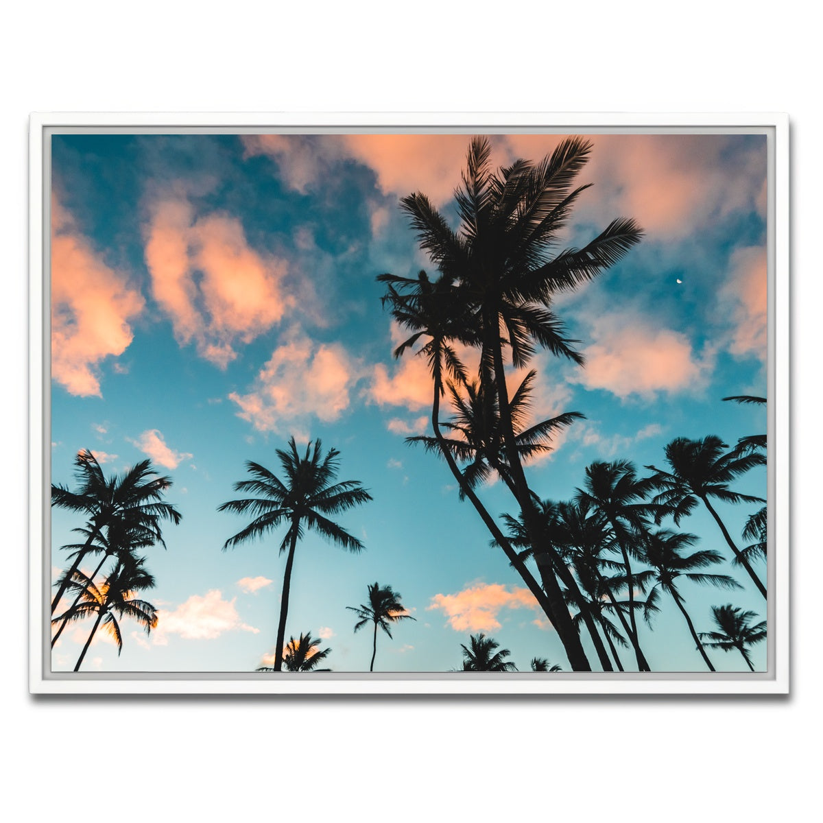 AUTO-MOCKUP WHITE | Tropical Sunrise | 1 Piece | White Framed Canvas | group=4x3