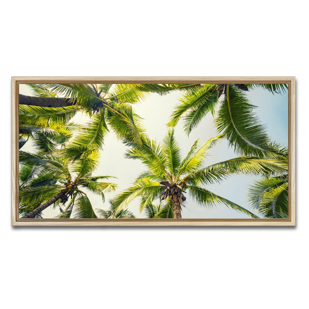 AUTO-MOCKUP WHITE | Tropical Vibes | 1 Piece | Natural Framed Canvas | group=2x1