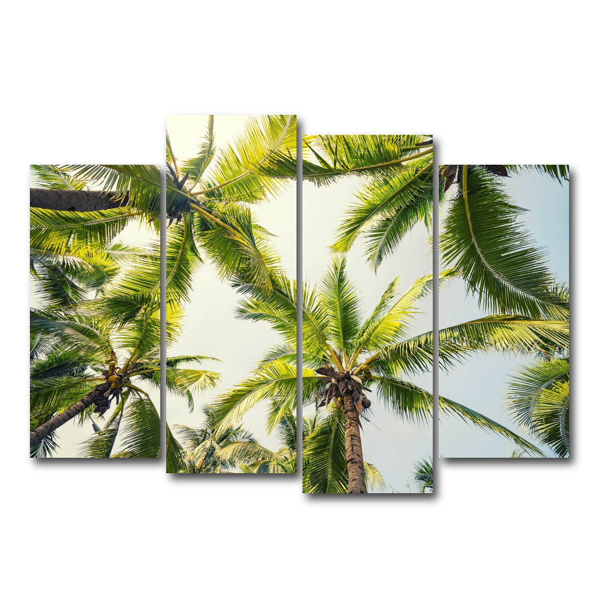 AUTO-MOCKUP WHITE | Tropical Vibes | 4 Piece | Gallery Wrap Canvas | group=4_normal