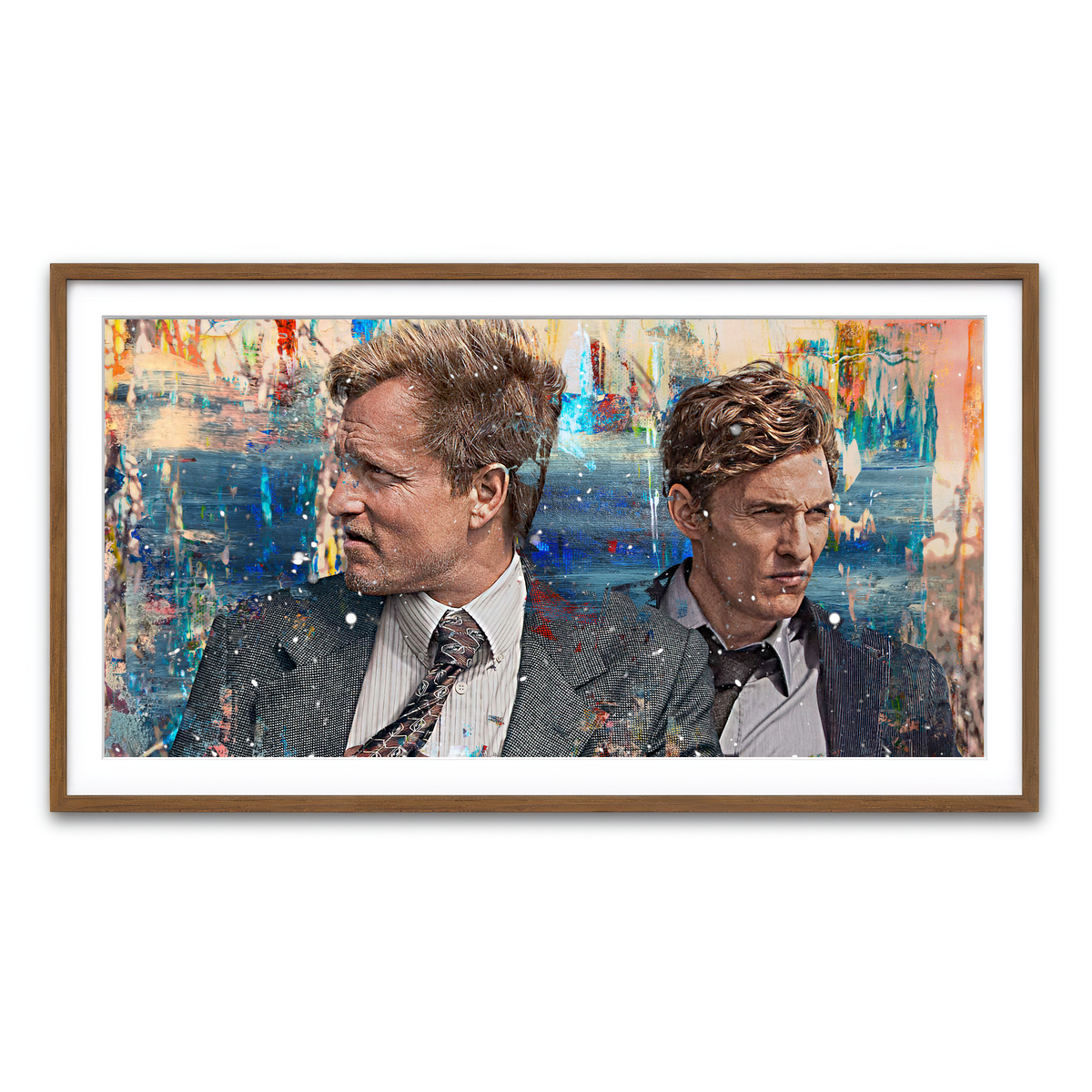 Framed Print 2x1 Walnut