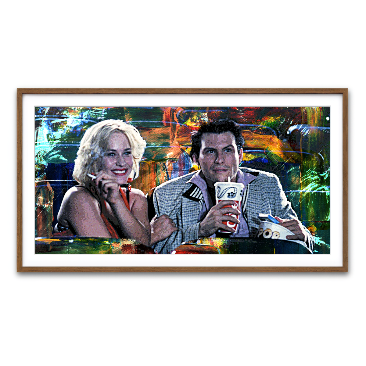 Framed Print 2x1 Walnut